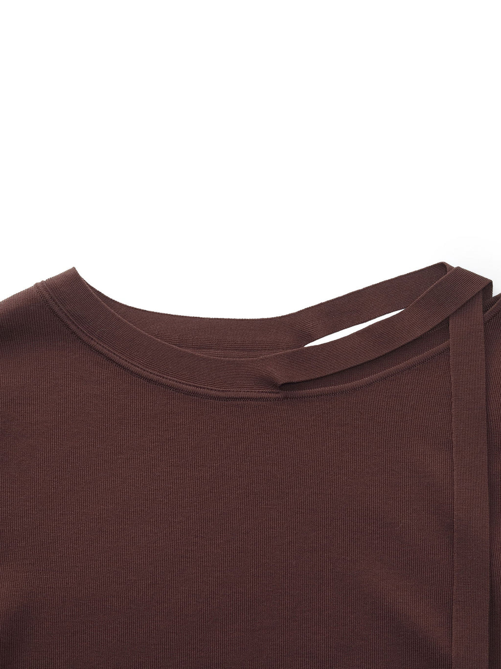 Triacetate Lyocell Blend Women Ribbon Knit Top