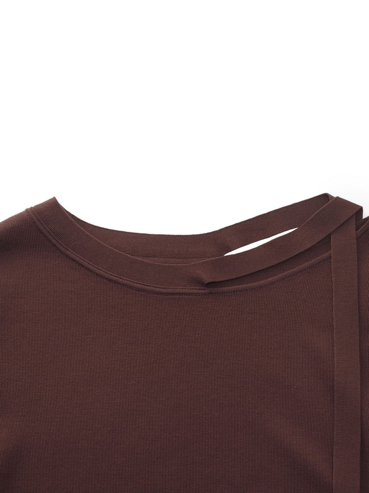 Triacetate Lyocell Blend Women Ribbon Knit Top