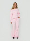 Wellness Off The Shoulder Jumper Pink