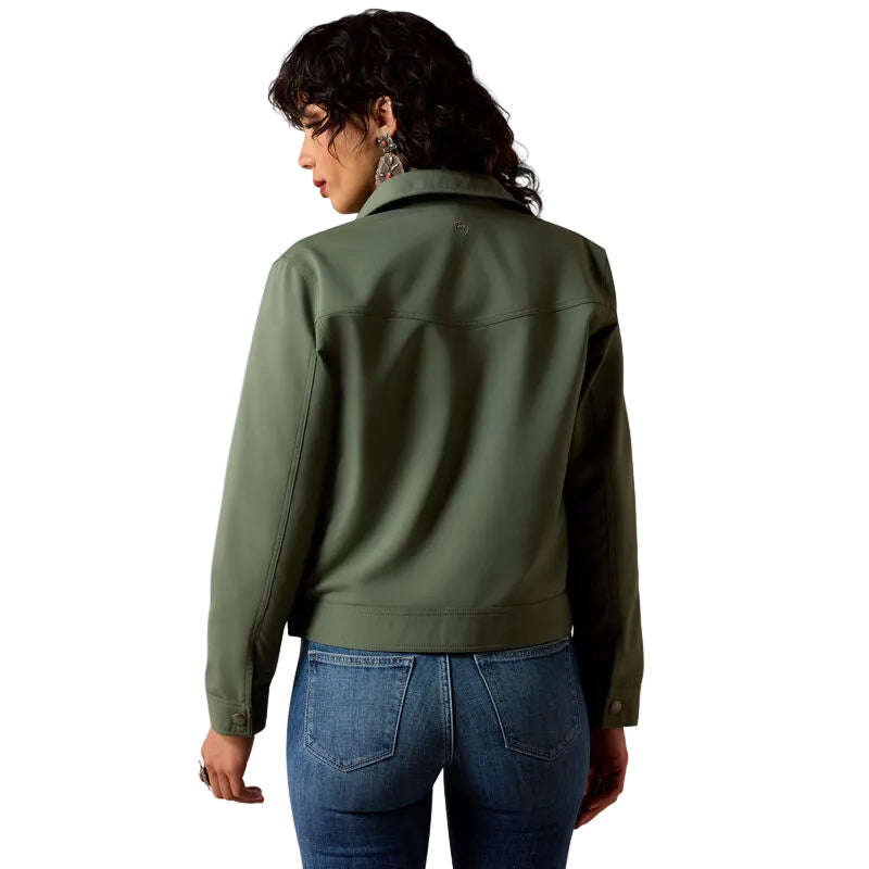 Ariat Women's Long Sleeve Wagoner Lightweight Jacket - Duck Green