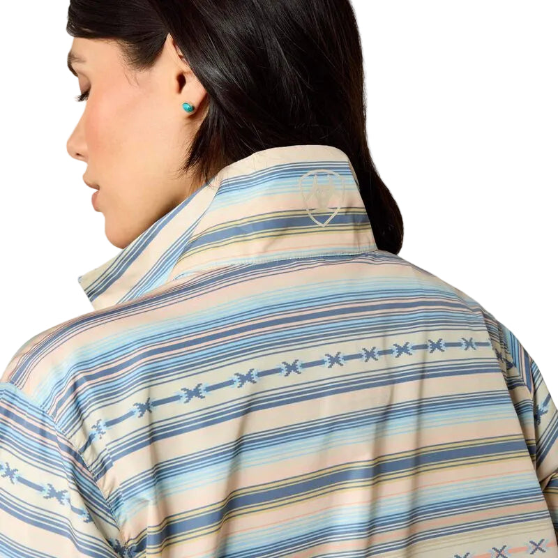 Ariat Women's Long Sleeve Whisper Pullover Jacket - Sunset Serape Stripe