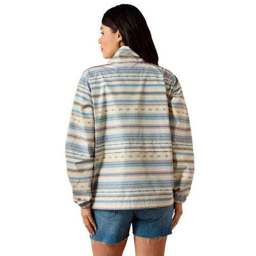 Ariat Women's Long Sleeve Whisper Pullover Jacket - Sunset Serape Stripe