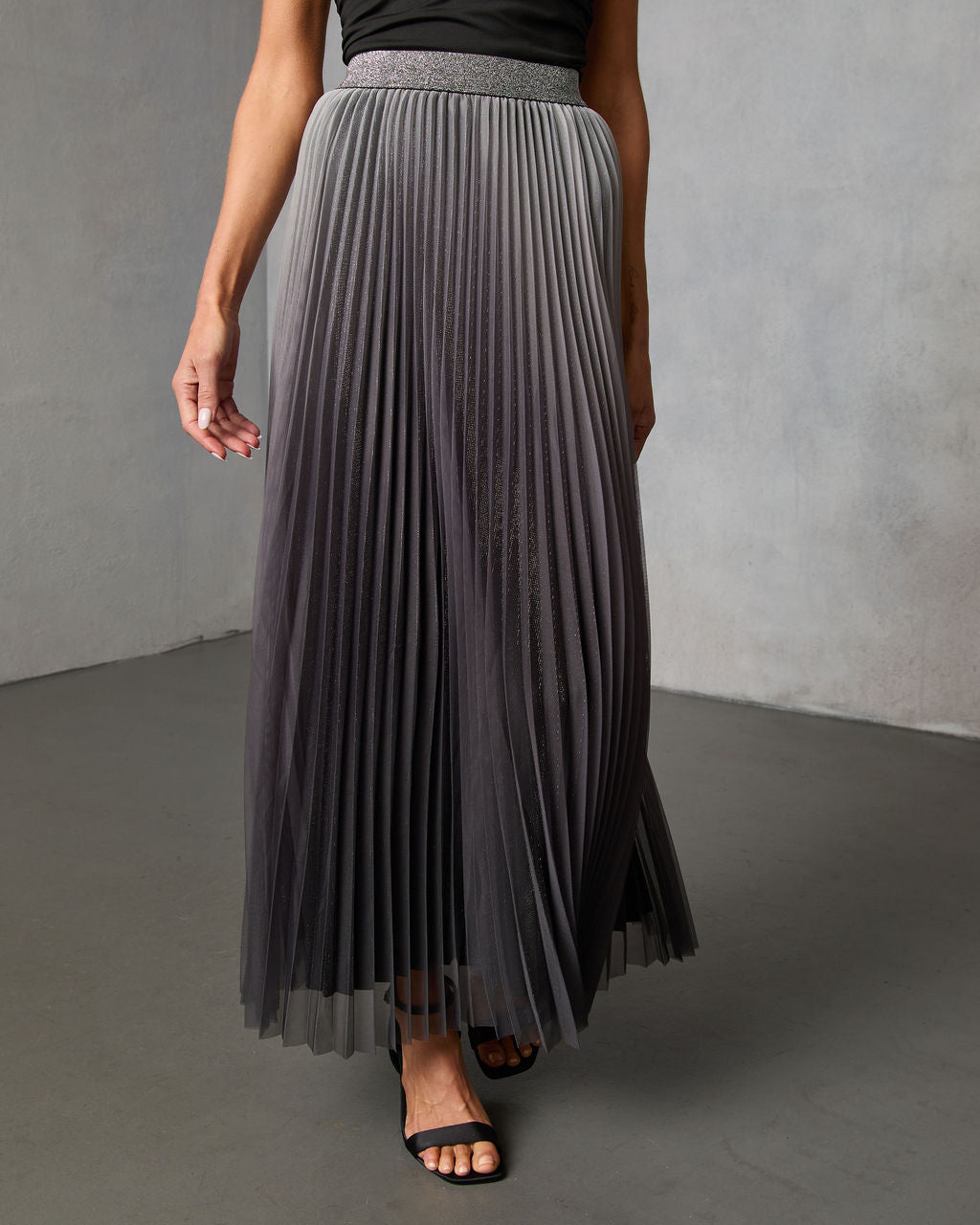Sweet Dreams Pleated Maxi Skirt