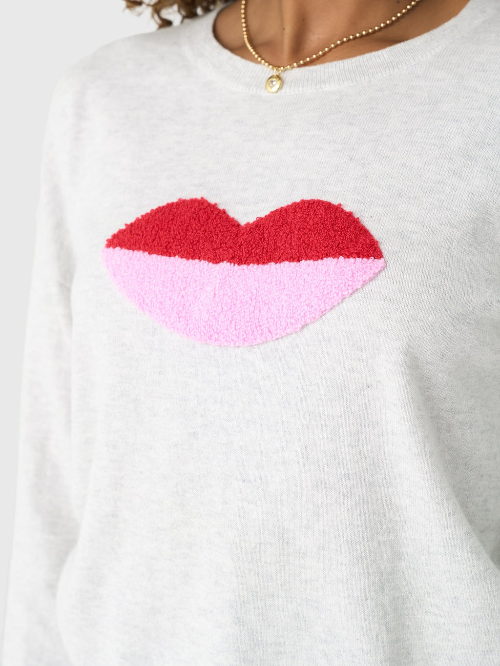 Eche Women's Lips Crew Sweater