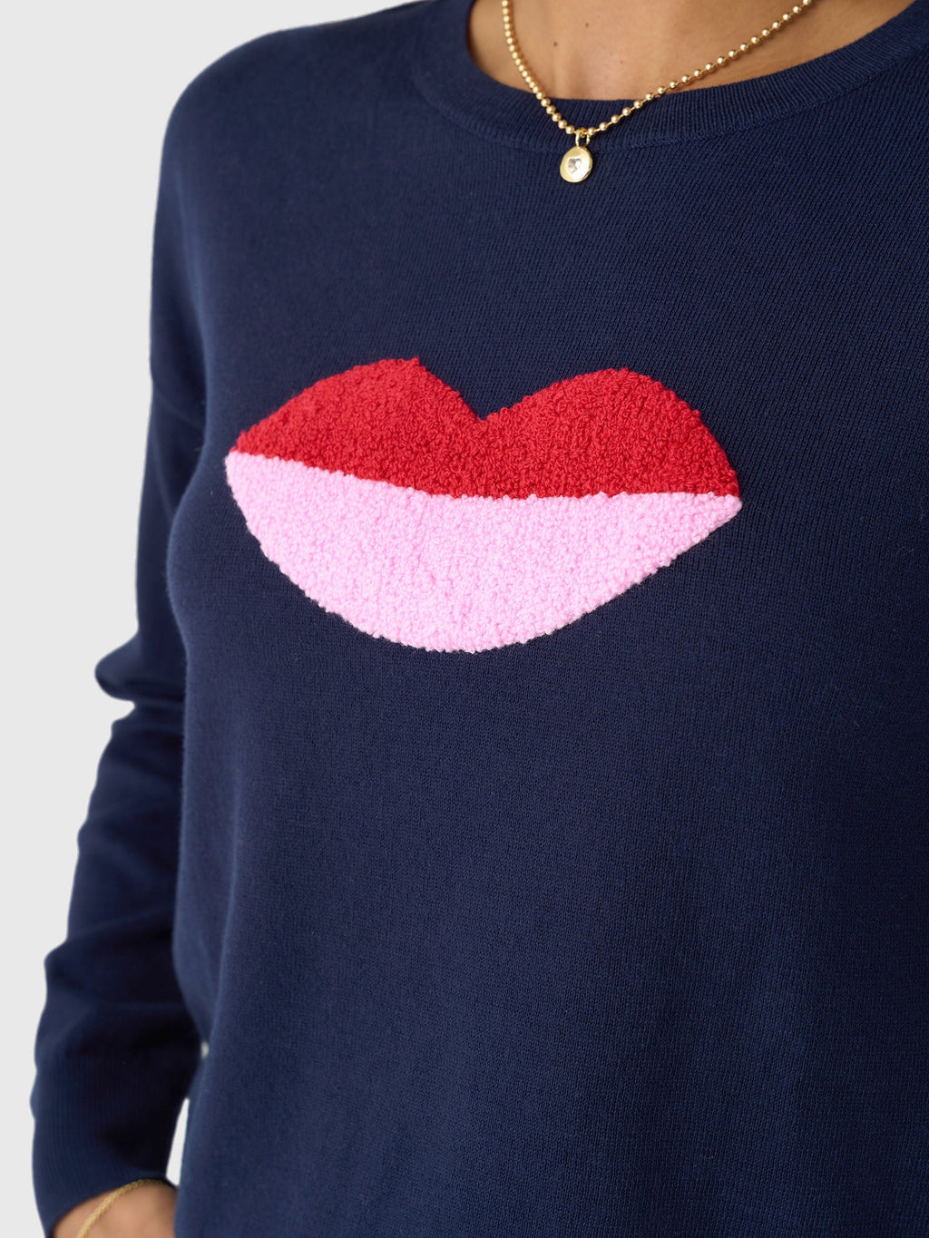 Eche Women's Lips Crew Sweater