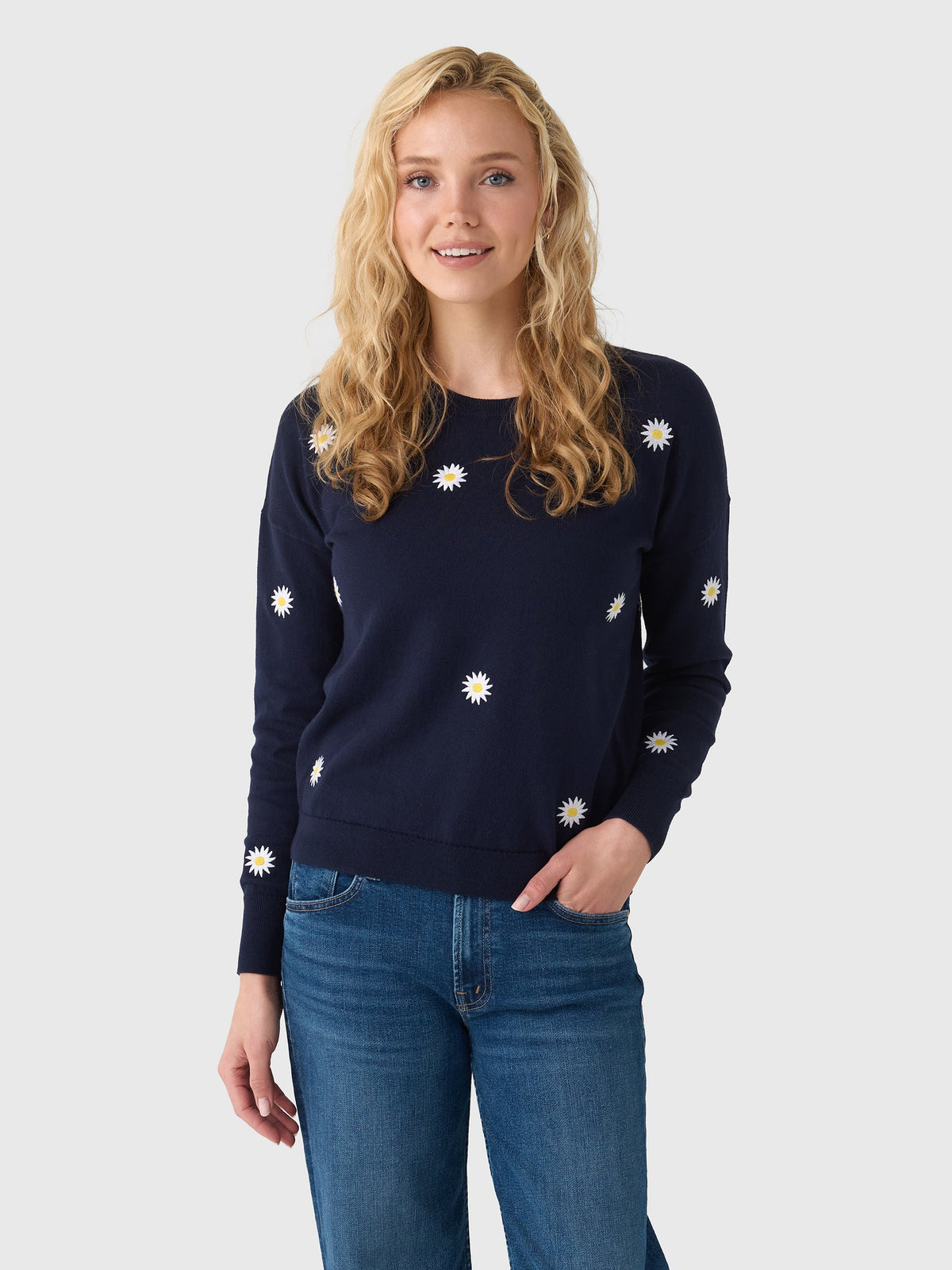 MVG Women's Daisy Crewneck Sweater