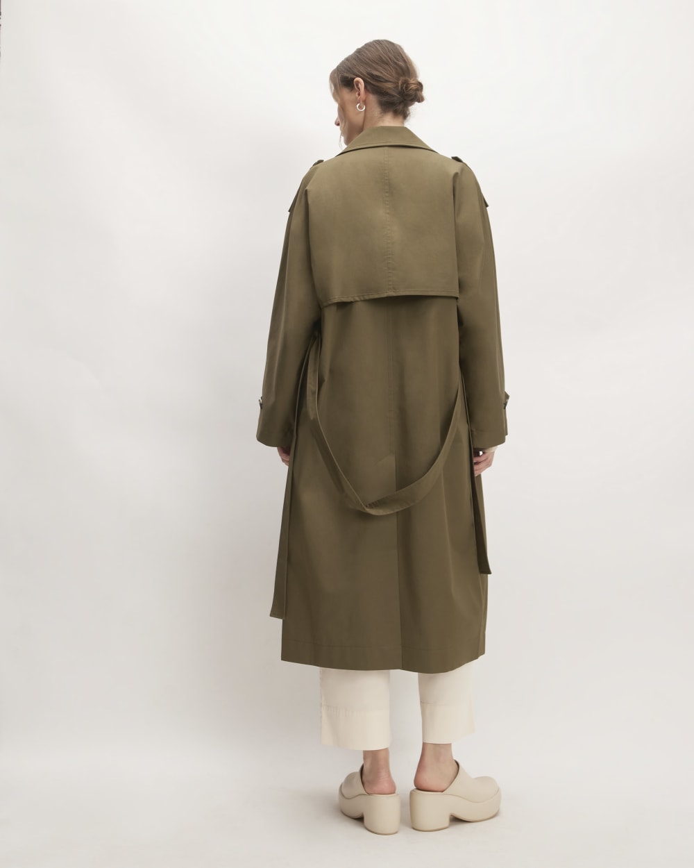 The Cotton Long Trench Coat | Beech