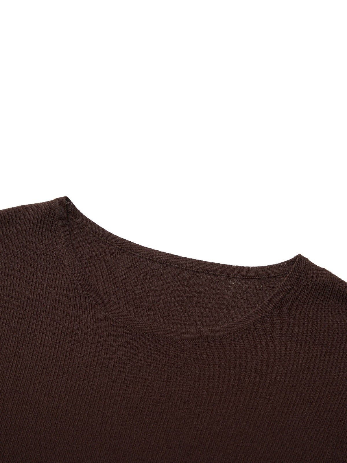 Tencel Blend Asymmetrical Hem Women Knit Top With Ribbon