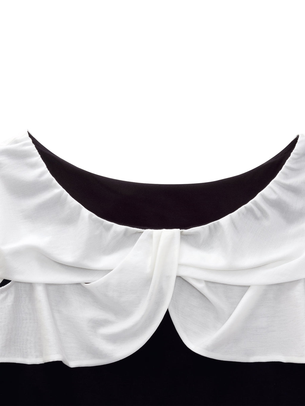 Tencel Blend Patchwork Bow Neck Women Knit Top