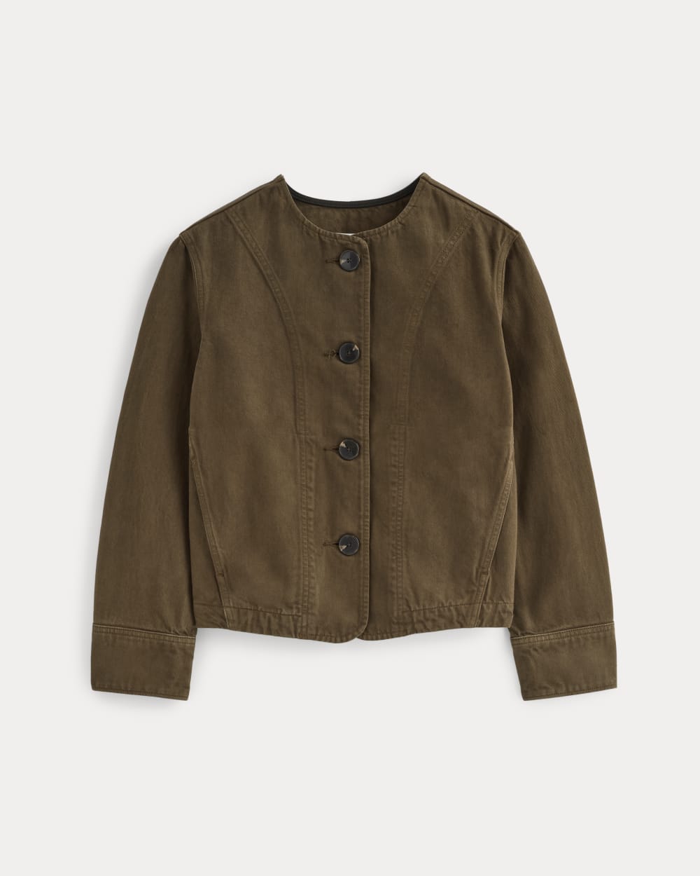 The Denim Barrel Jacket | Cocoa