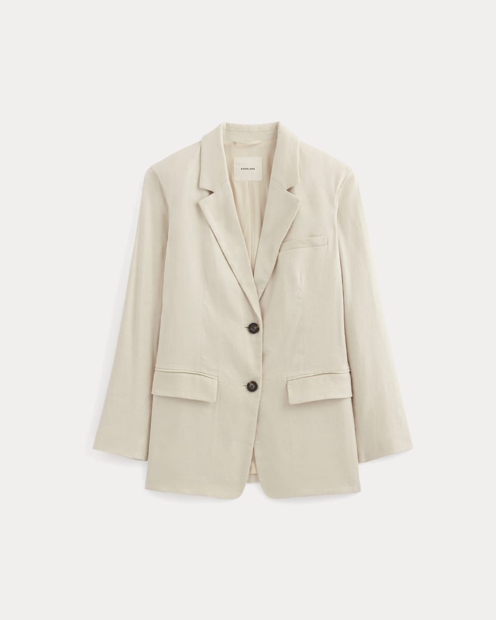The Oversized Blazer in Stretch Linen | Birch