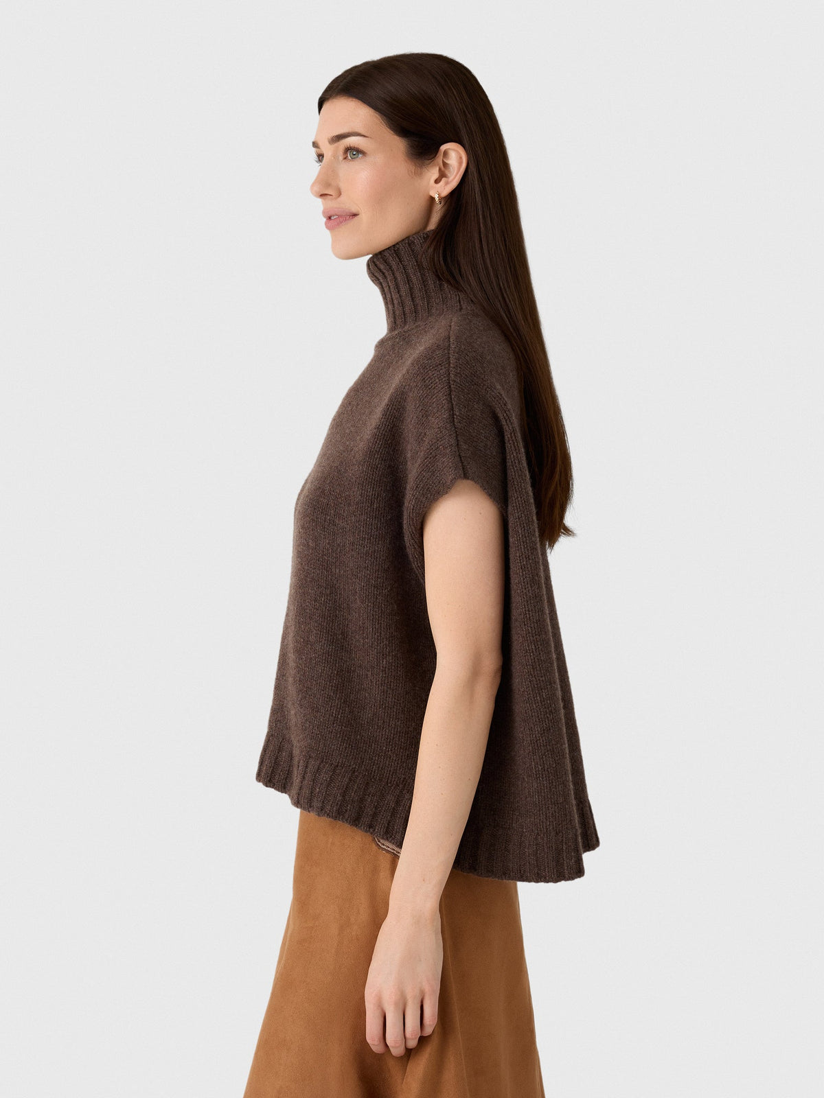 Organic John Patrick Women's Turtleneck Gilet