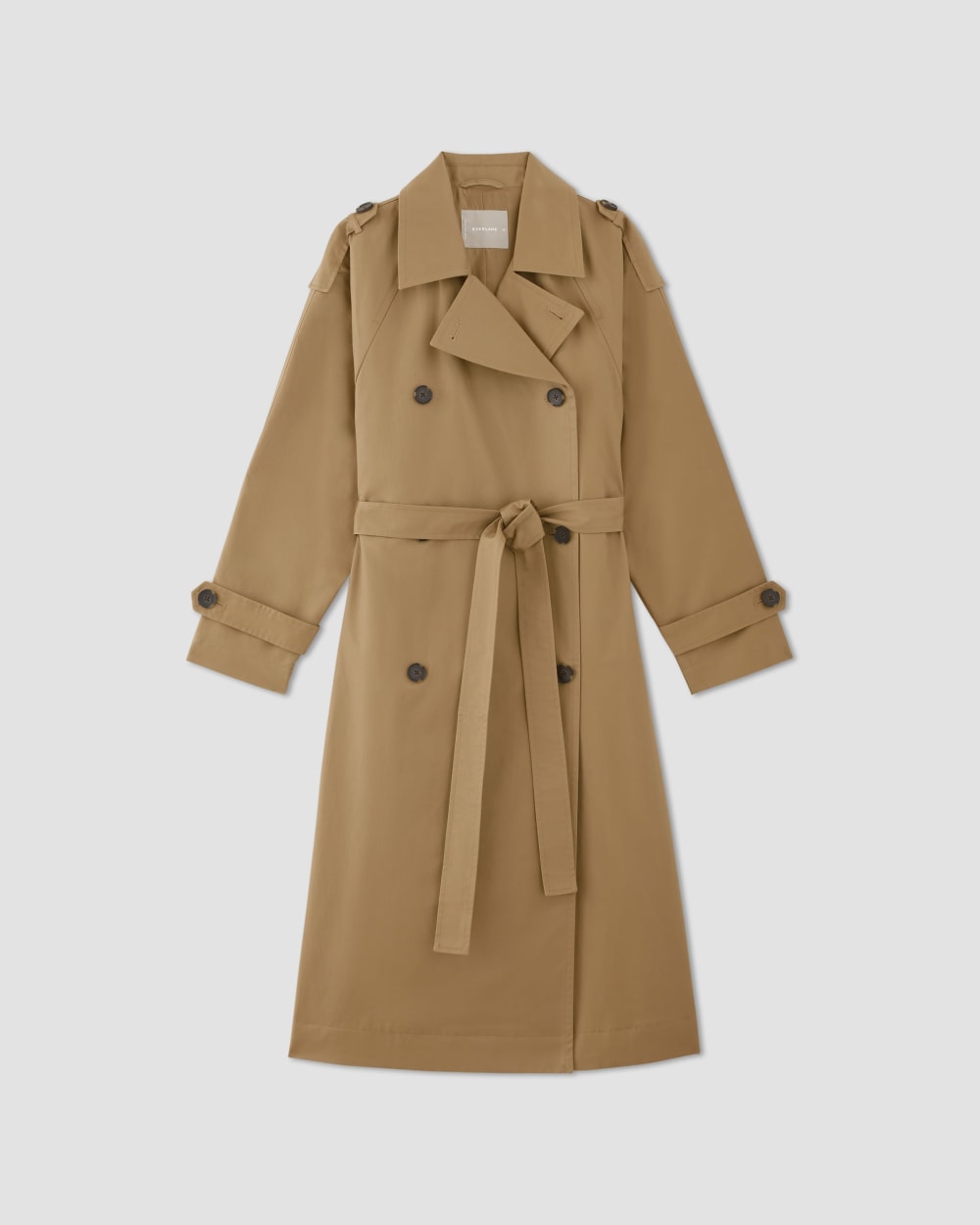 The Cotton Long Trench Coat | Toasted Coconut
