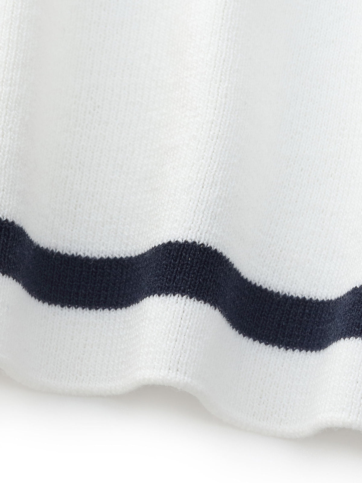 Lyocell Blend Stripe Women Knit Top With Detachable Sailor Collar