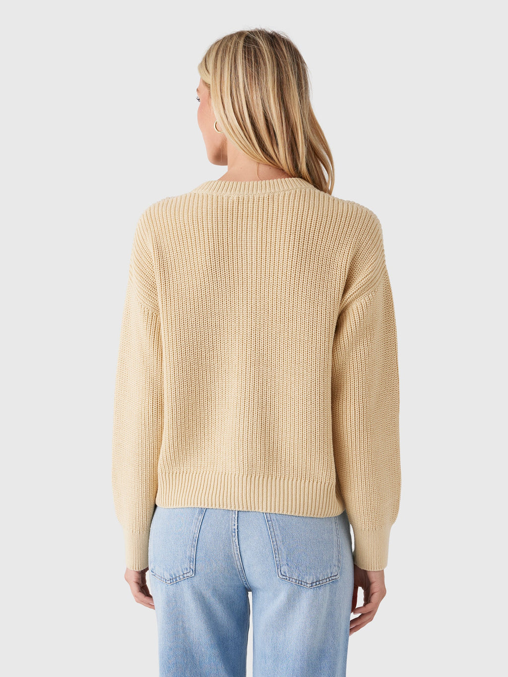 Jenni Kayne Women's Cotton Hayes Crewneck Cardigan