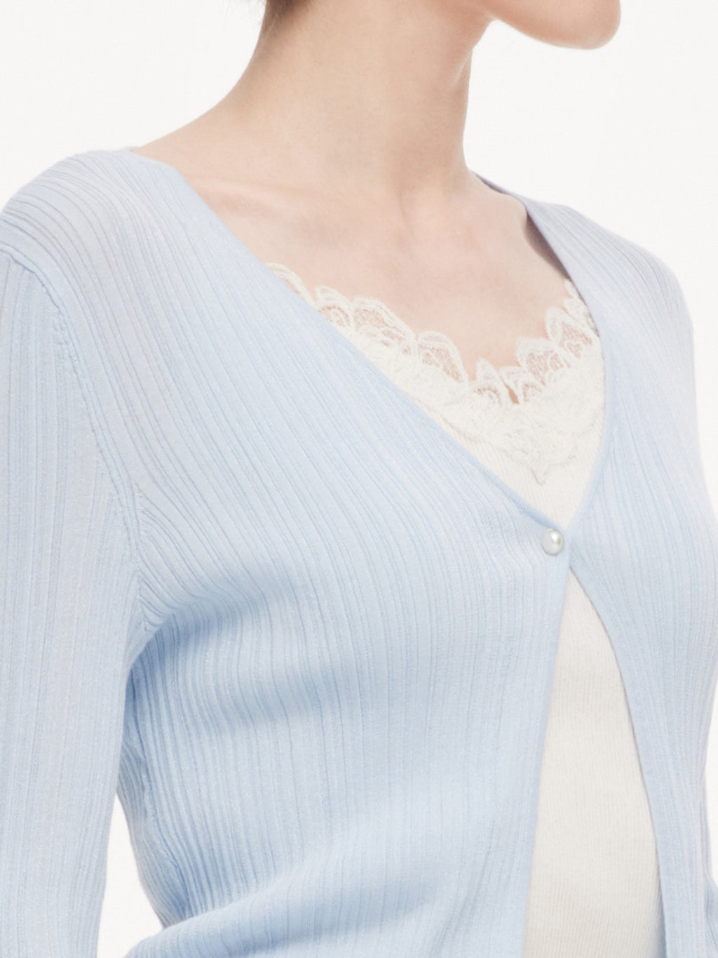 Cotton H-Line Women V-Neck Cardigan
