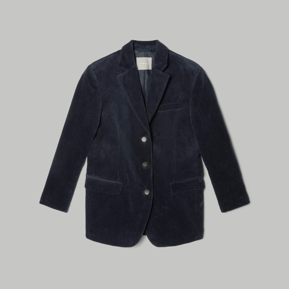 The Corduroy '80s Blazer | Deep Navy