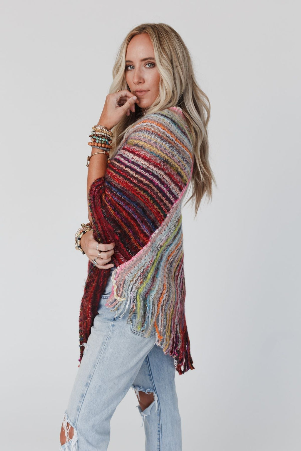 Madeleine Poncho - Multi - Pre Order