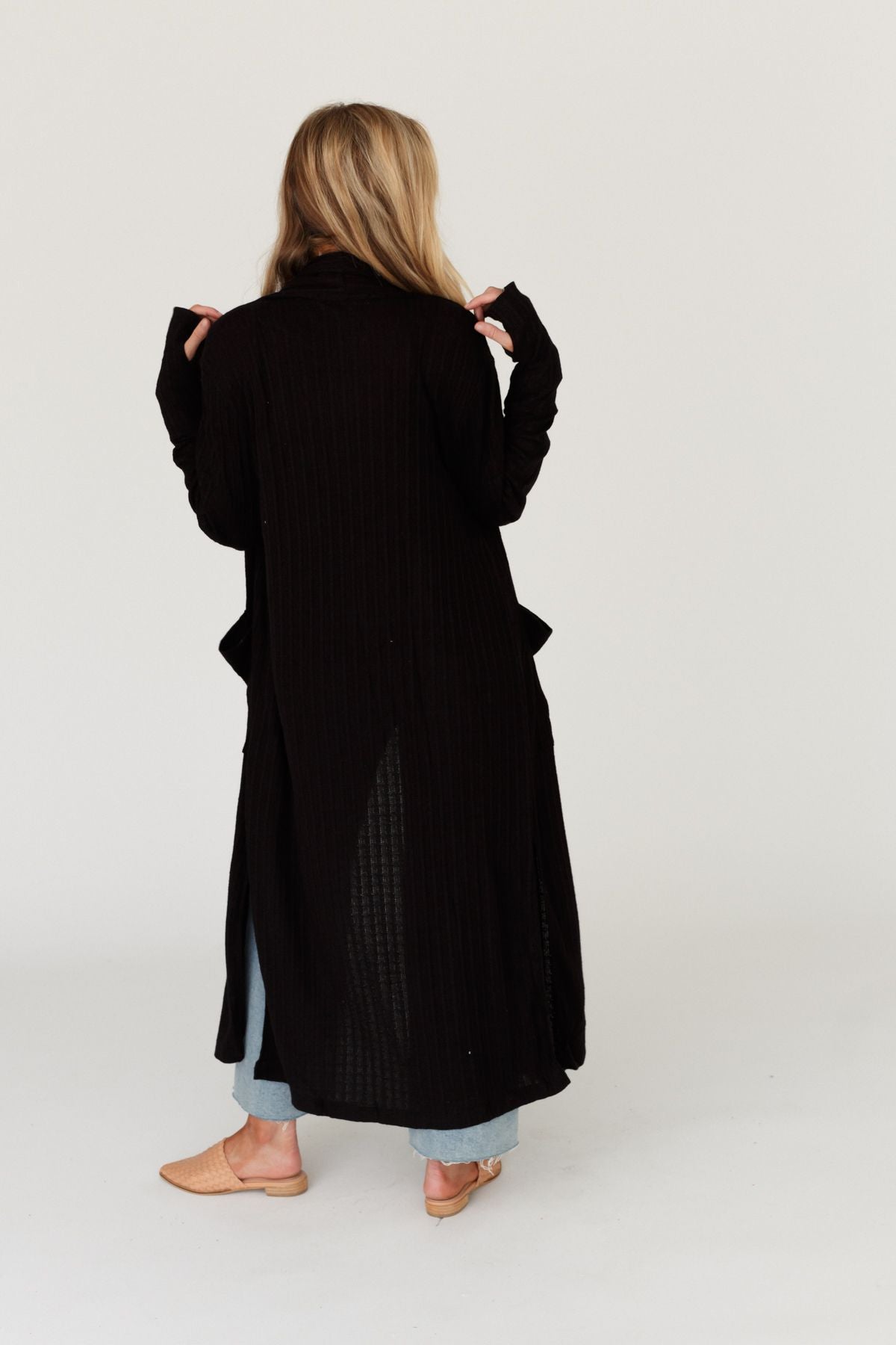 The Nest Finishing Touch Duster Cardigan - Black
