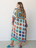 The Nest Soulful Wanderer Crochet Duster - Vivid Multi - Pre Order