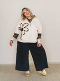 Patchwork Poppy Sweater - Natural