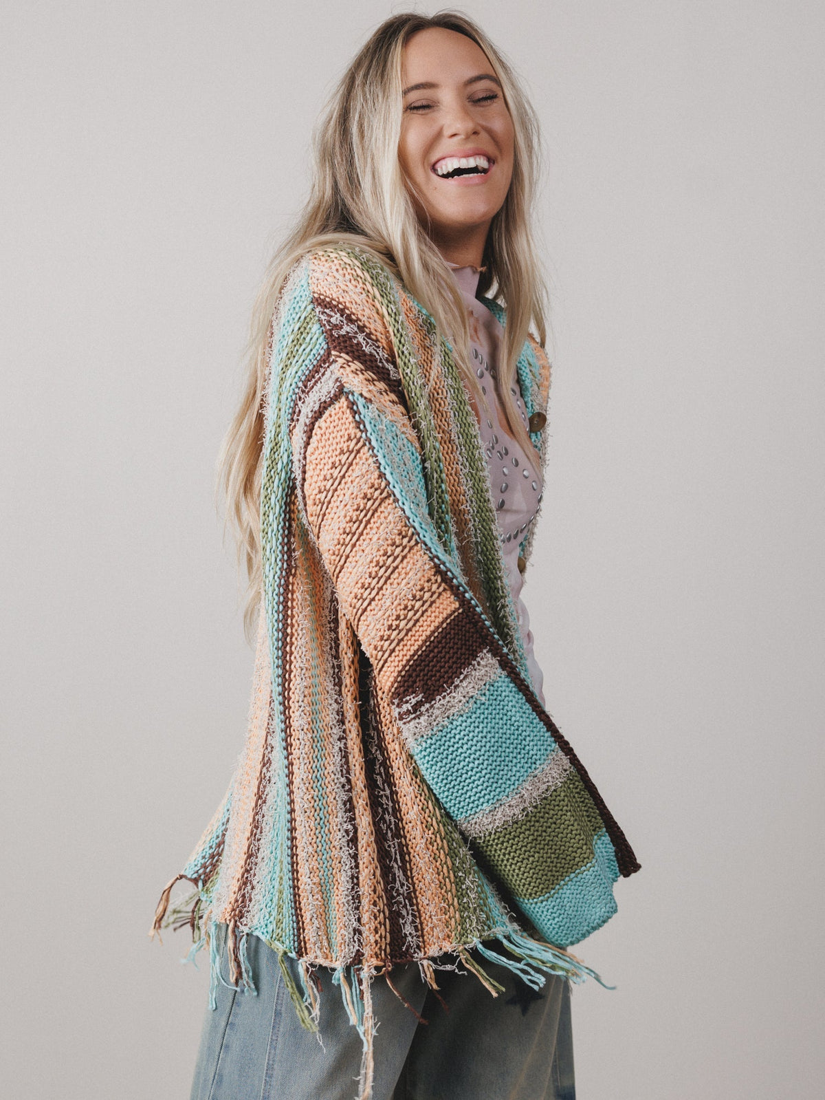 Baja Breeze Sweater - Peach - Pre Order