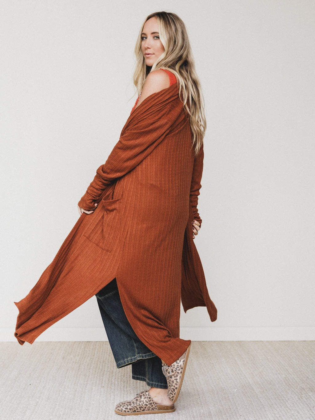 The Nest Finishing Touch Duster Cardigan - Caramel - Pre Order