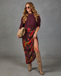 Harvest Garden Floral Maxi Skirt