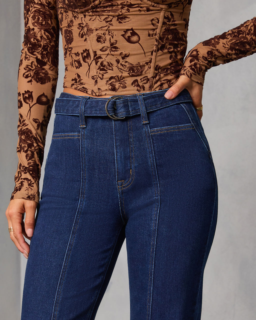 Harloe 90s Vintage Stretch Flare Jeans