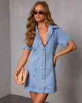 Slow Weekend Denim Mini Dress