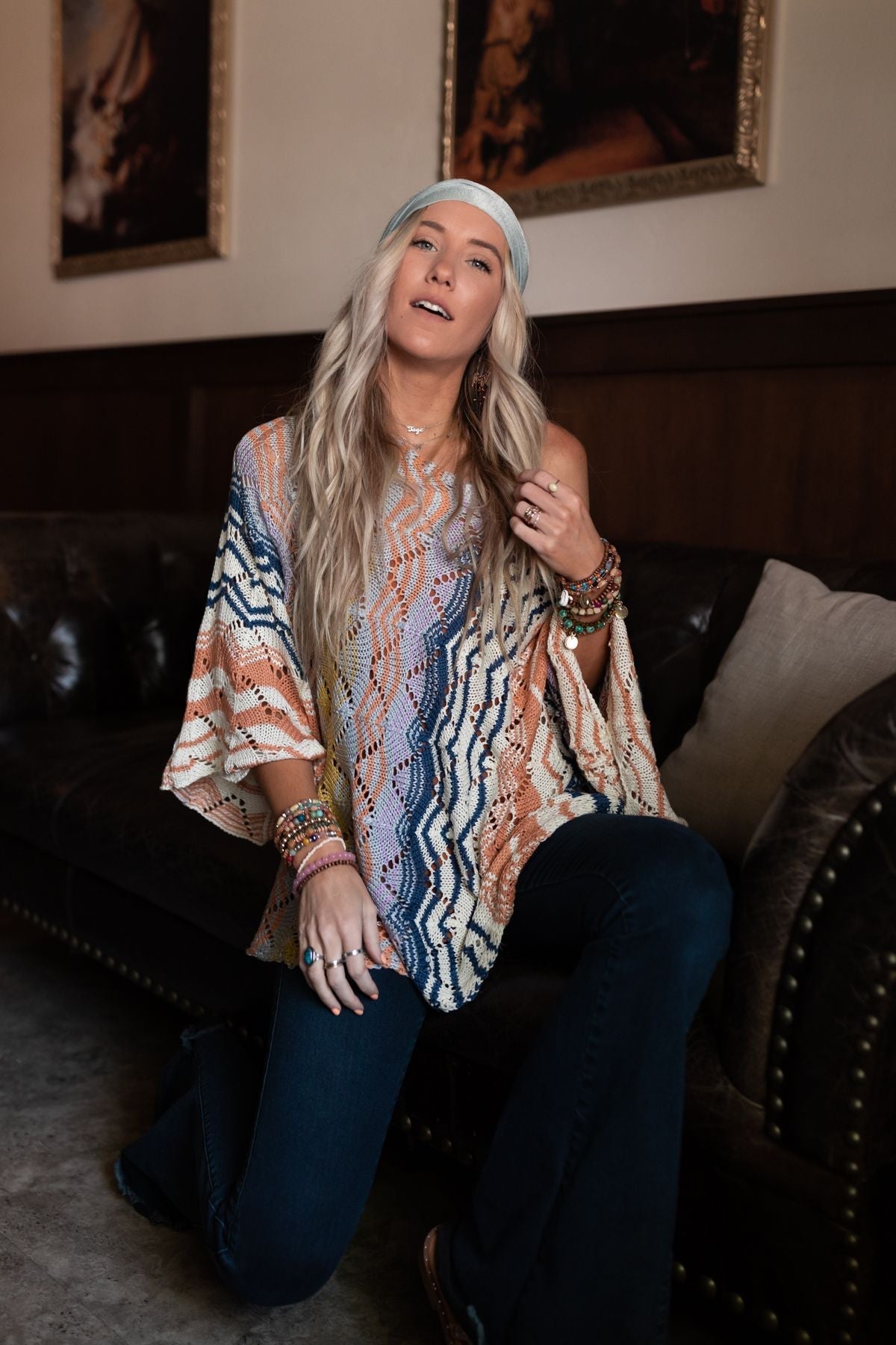Rainbow Shores Knit Sweater - Multi - Pre Order