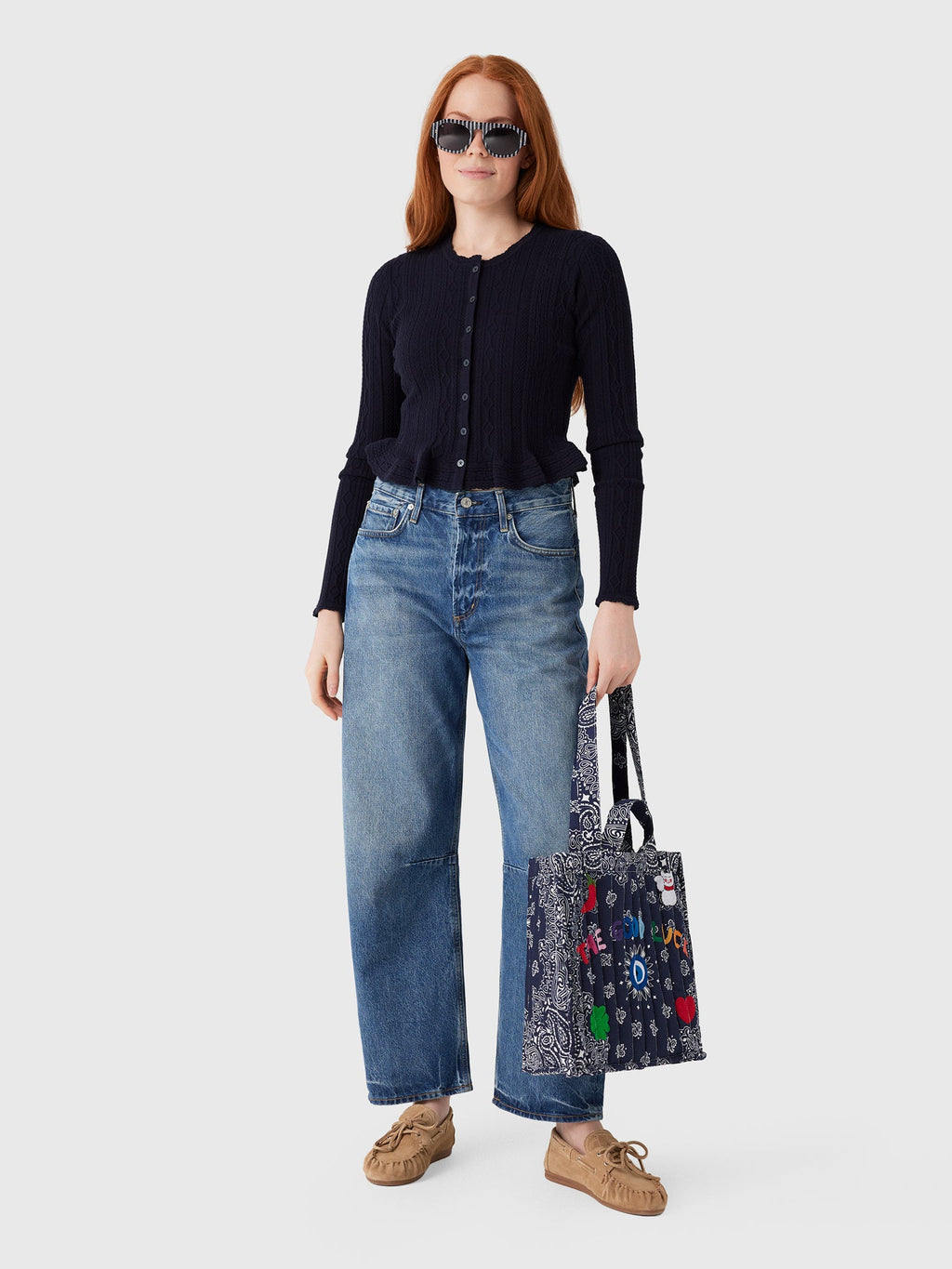 LoveShackFancy Women's Orly Stretch Pointelle Cardigan