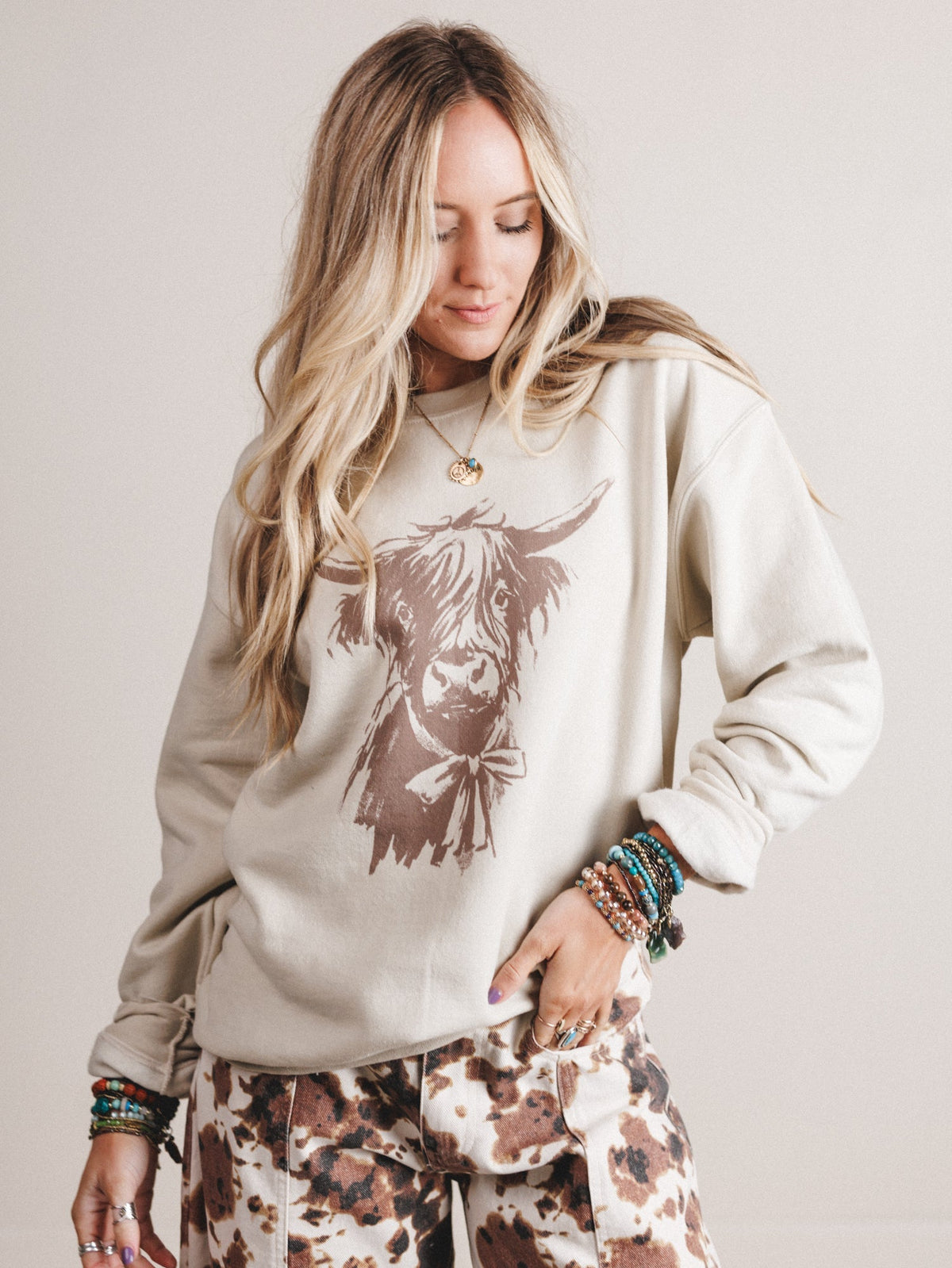 The Nest Highland Love Sweatshirt - Sand
