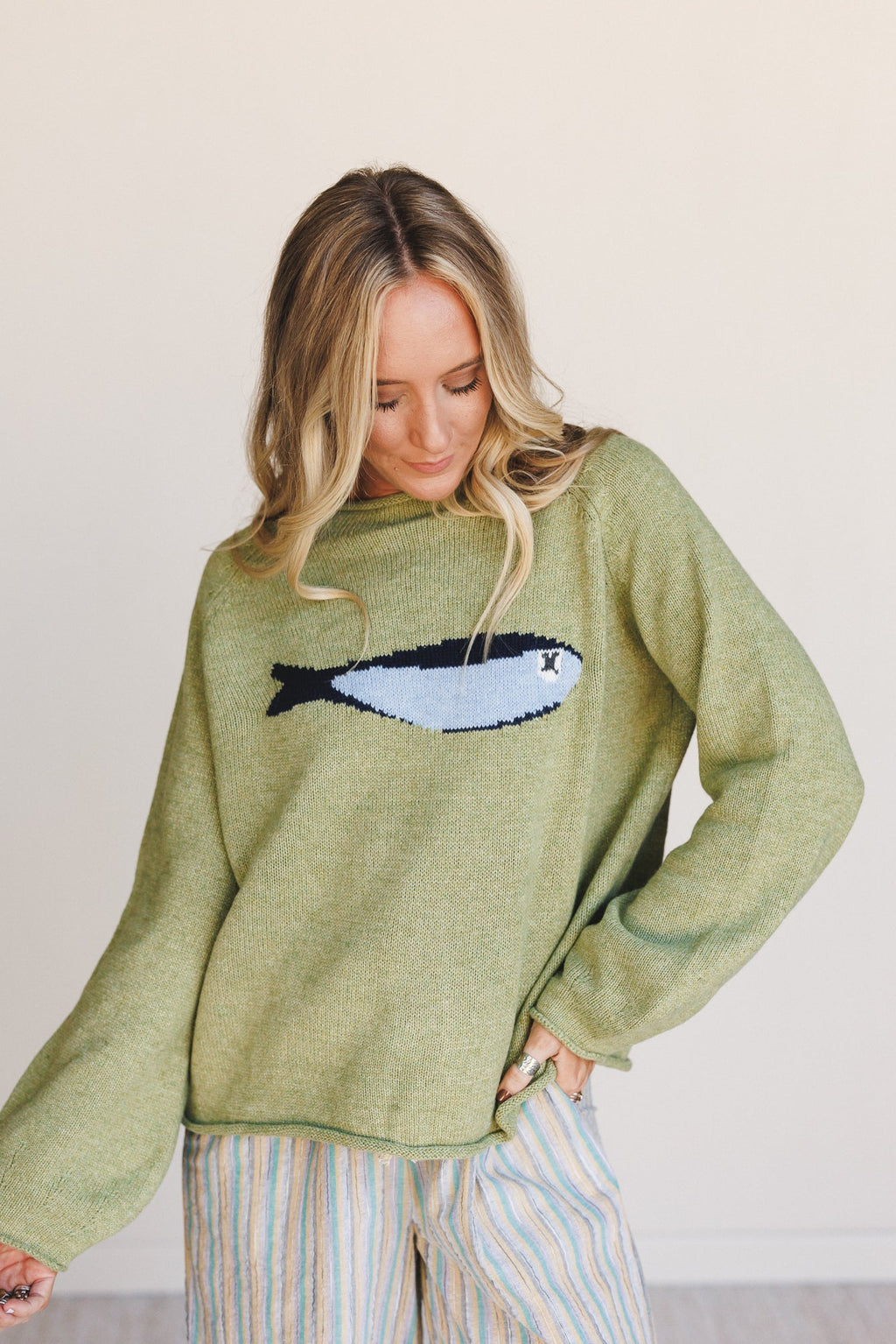 Marine Layers Sweater Top - Olive
