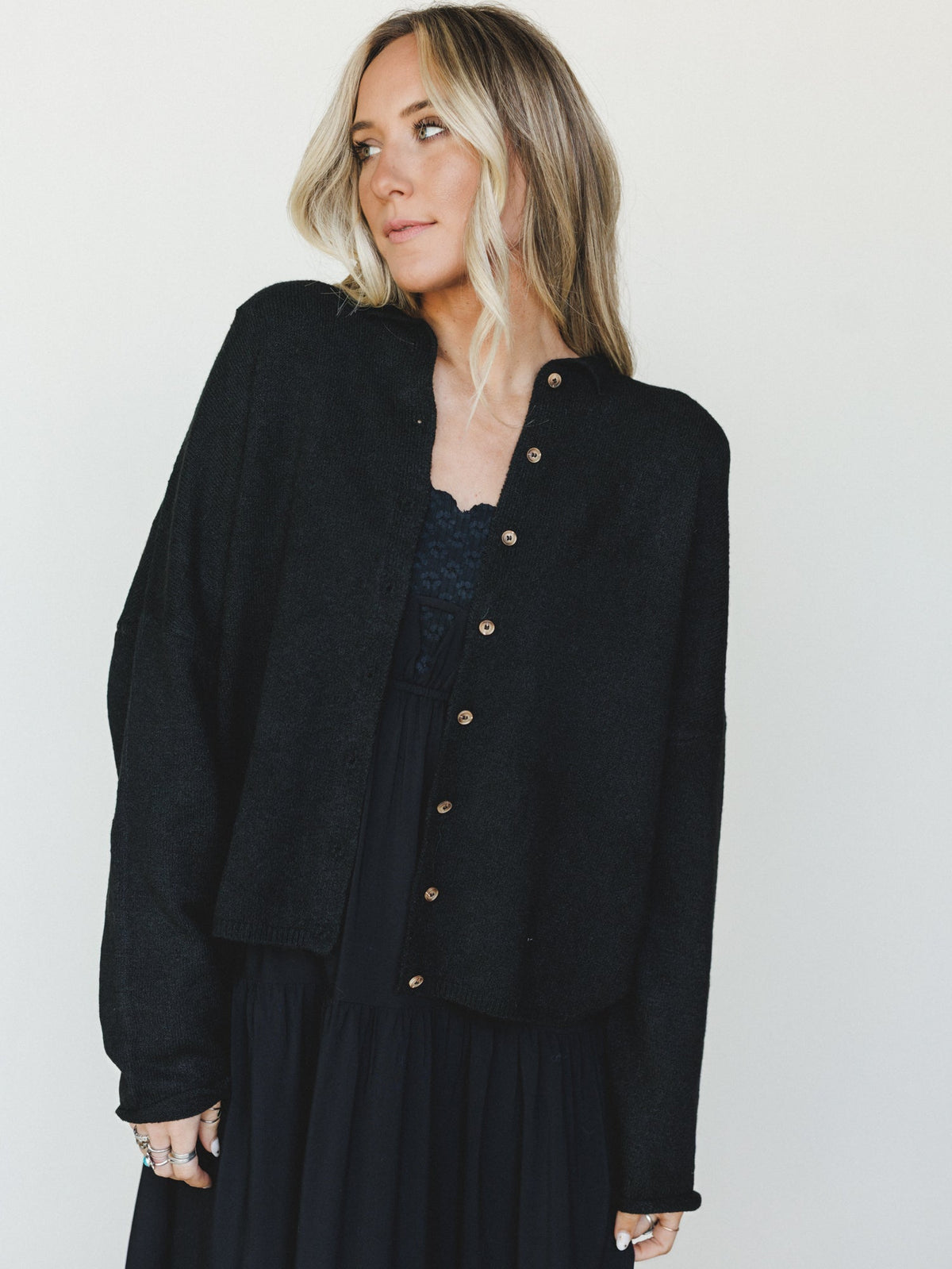 Simply There Cardigan - Black