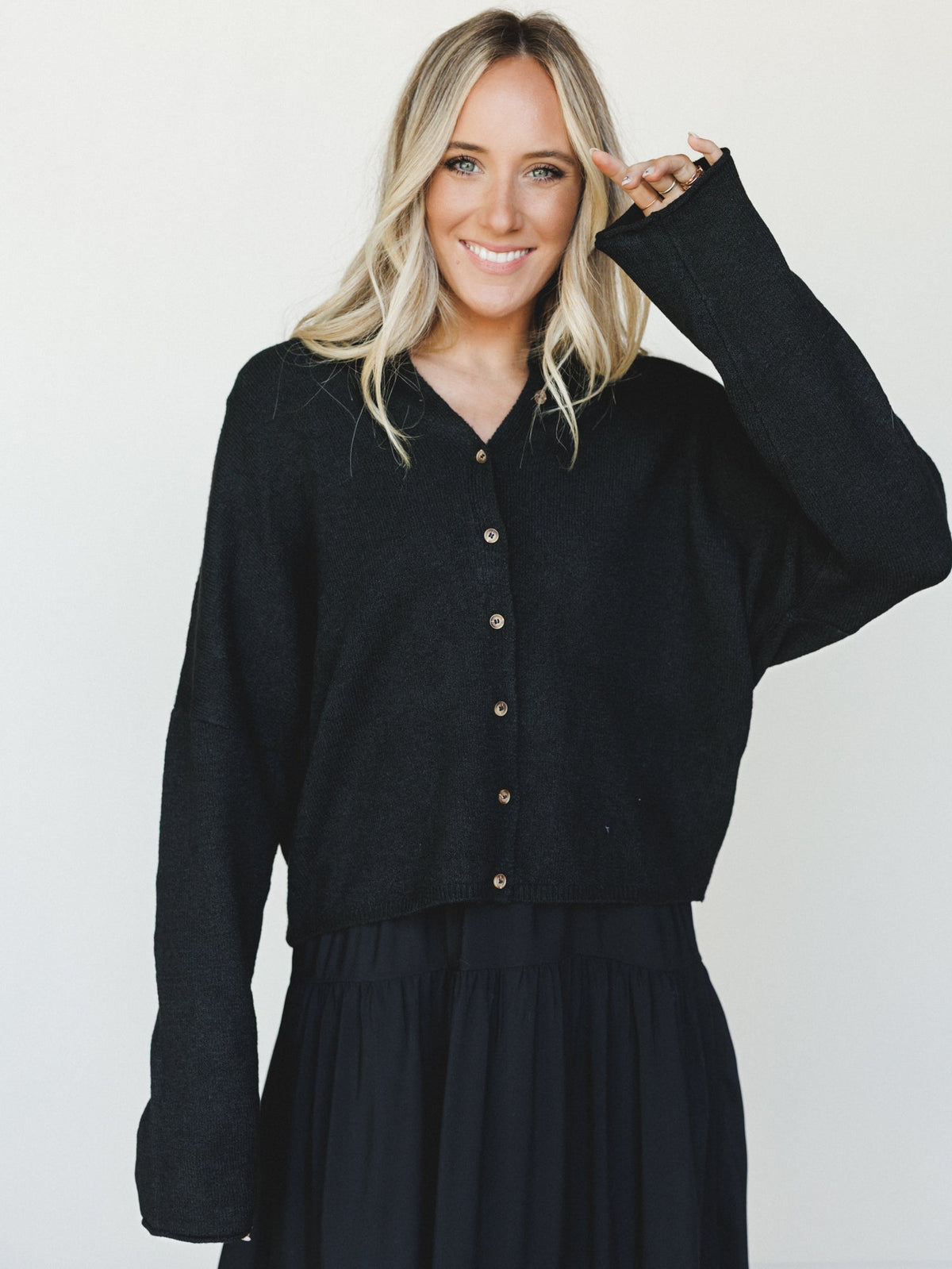 Simply There Cardigan - Black