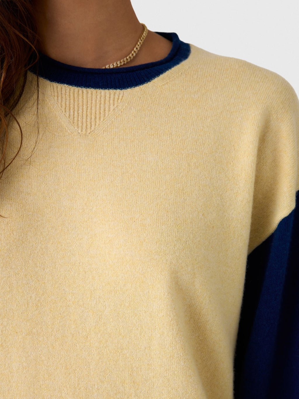 Guest In Residence Women's Baseball Oversized Crew Sweater