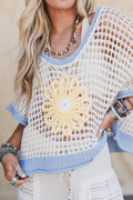 Beachy Breeze Flower Sweater - Ivory - Pre Order