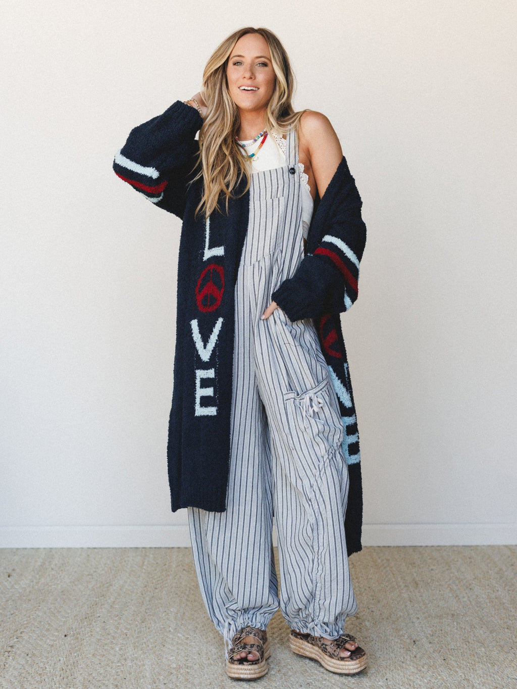 Groove In Love Sweater - Indigo