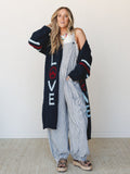 Groove In Love Sweater - Indigo