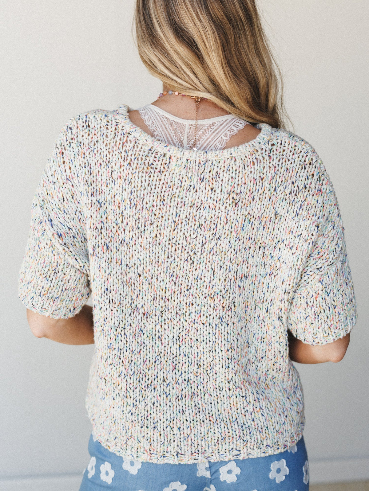 Sprinkle of Color Sweater  - Oatmeal Multi