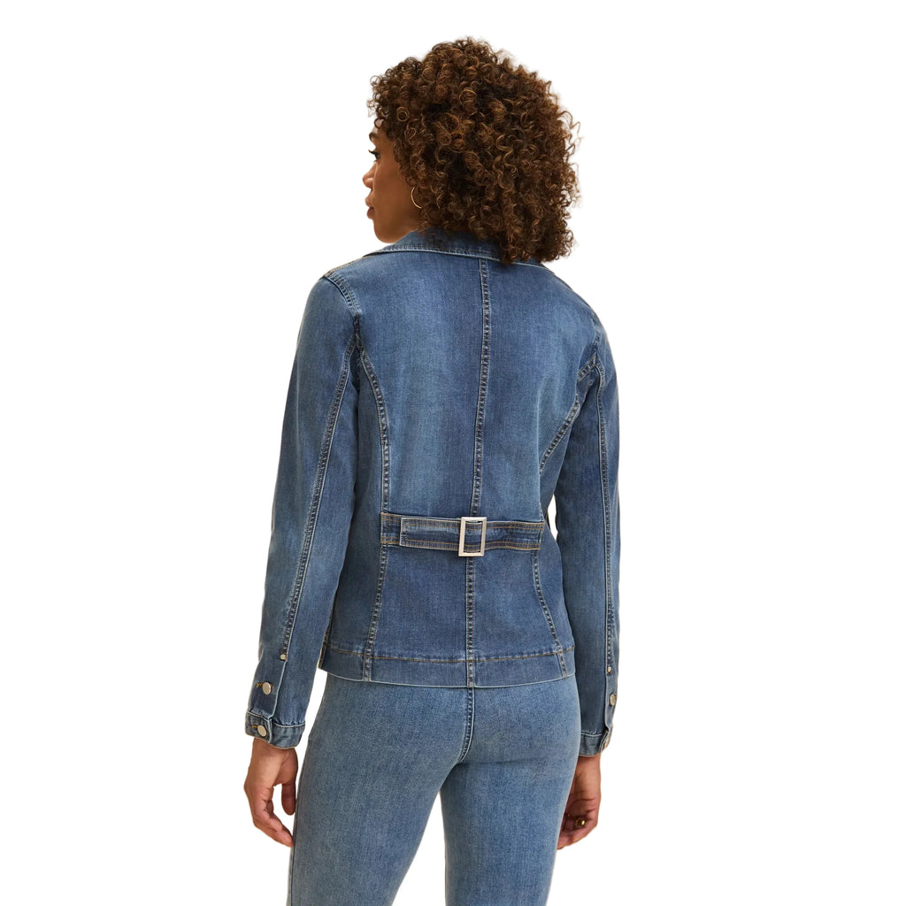 FDJ Women's Denim Blazer Jacket - Medium Wash