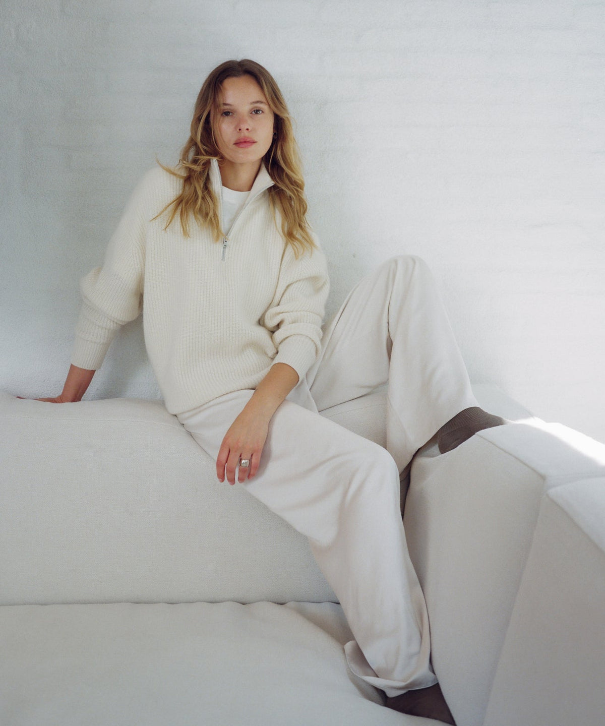 Cashmere Half Zip