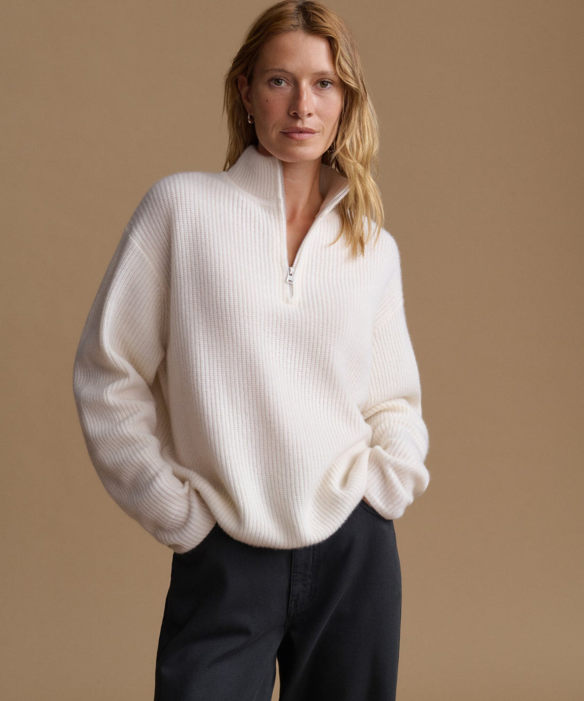 Cashmere Half Zip