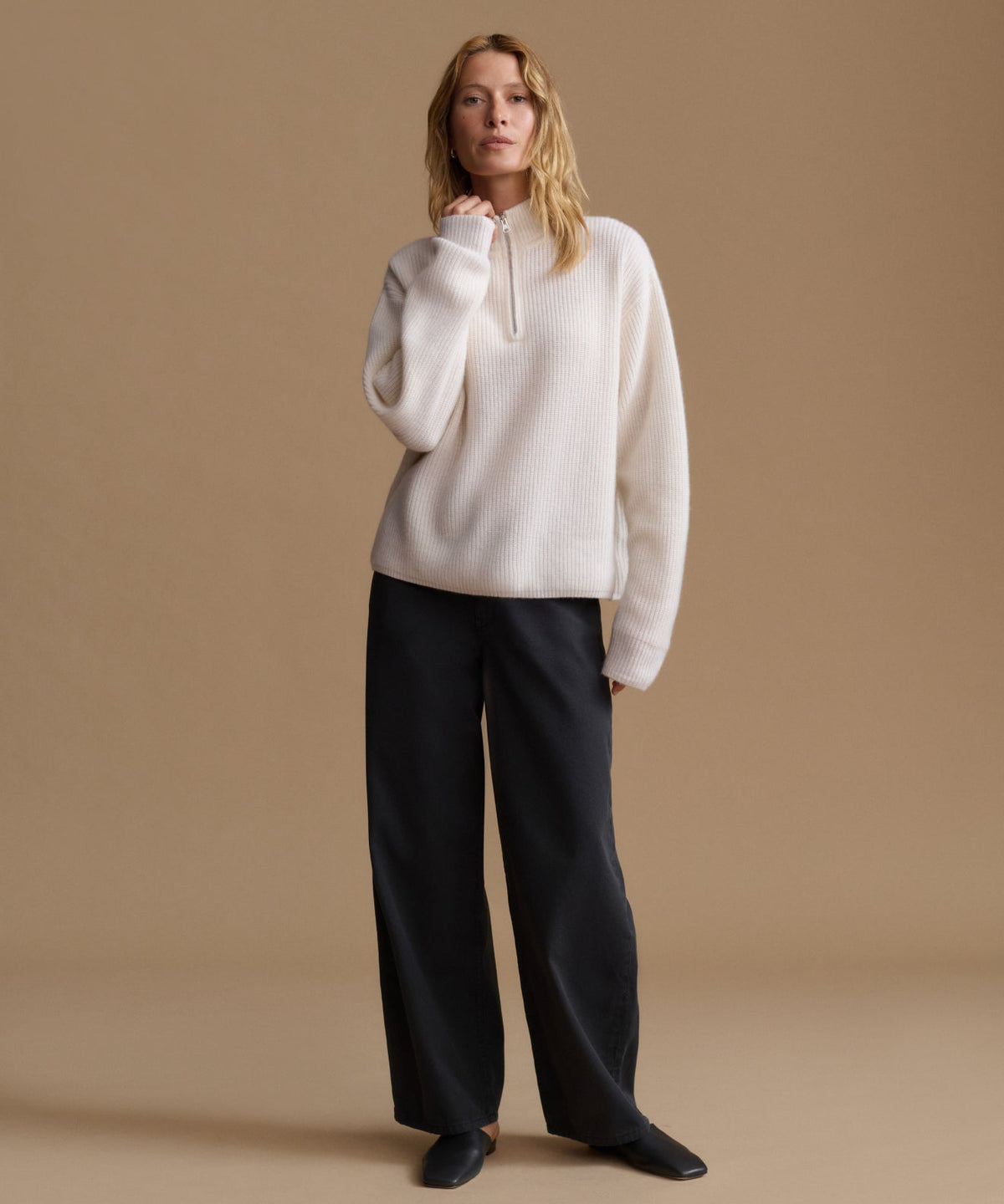 Cashmere Half Zip