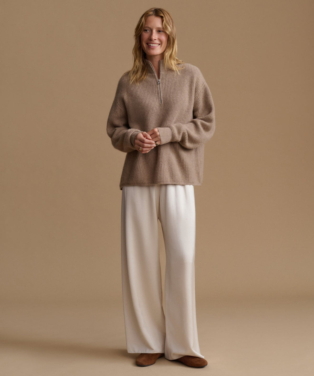Cashmere Half Zip