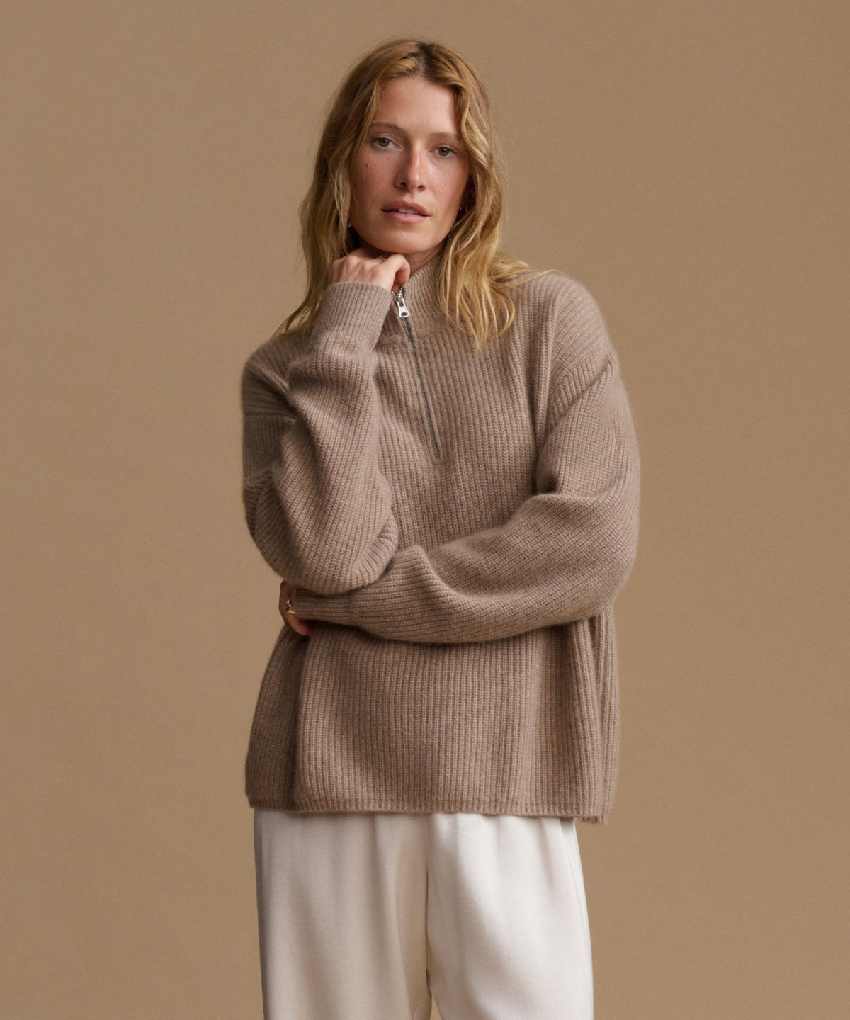 Cashmere Half Zip