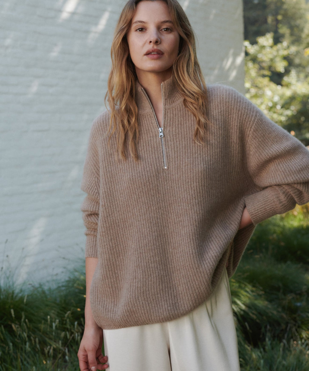 Cashmere Half Zip
