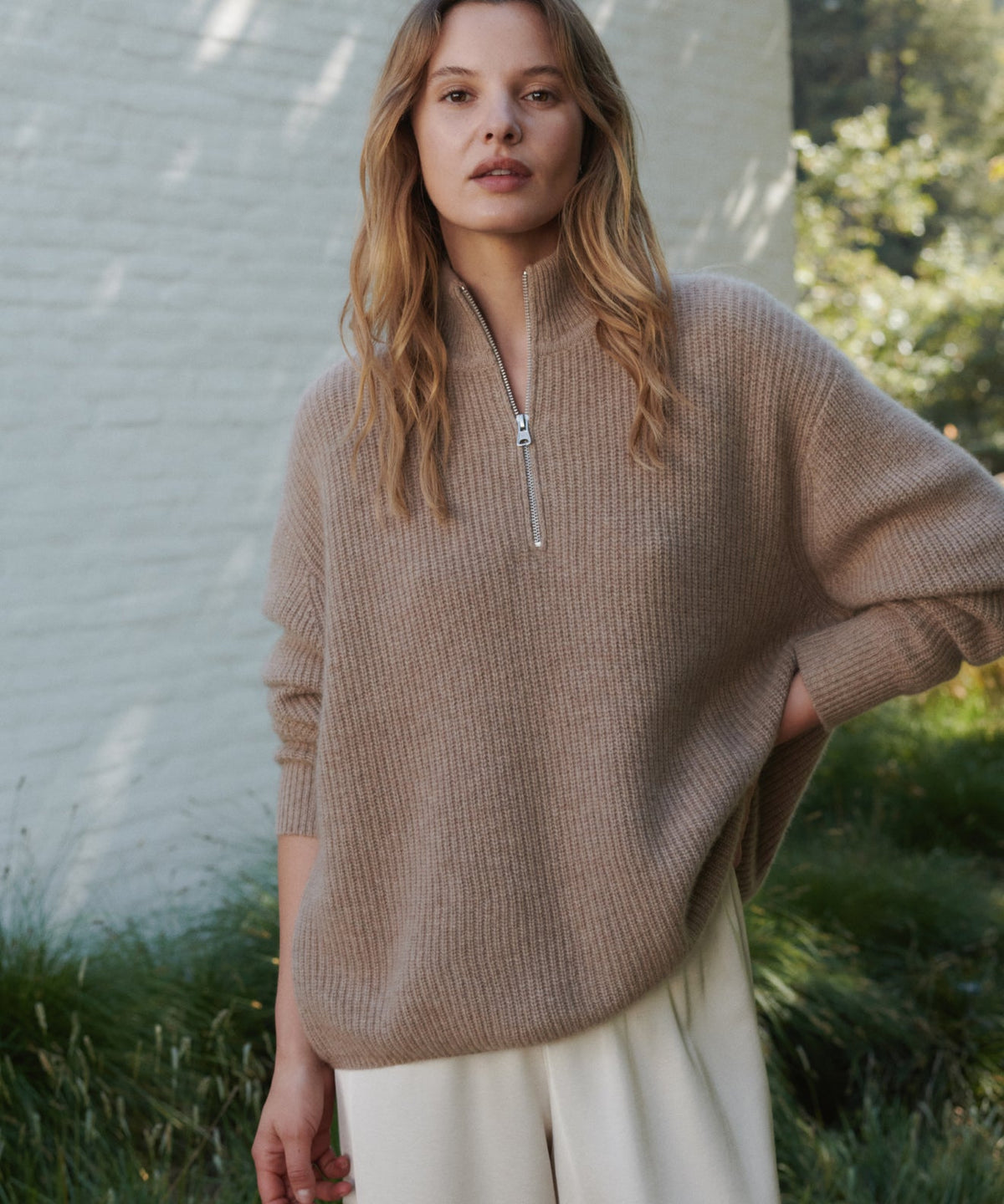 Cashmere Half Zip