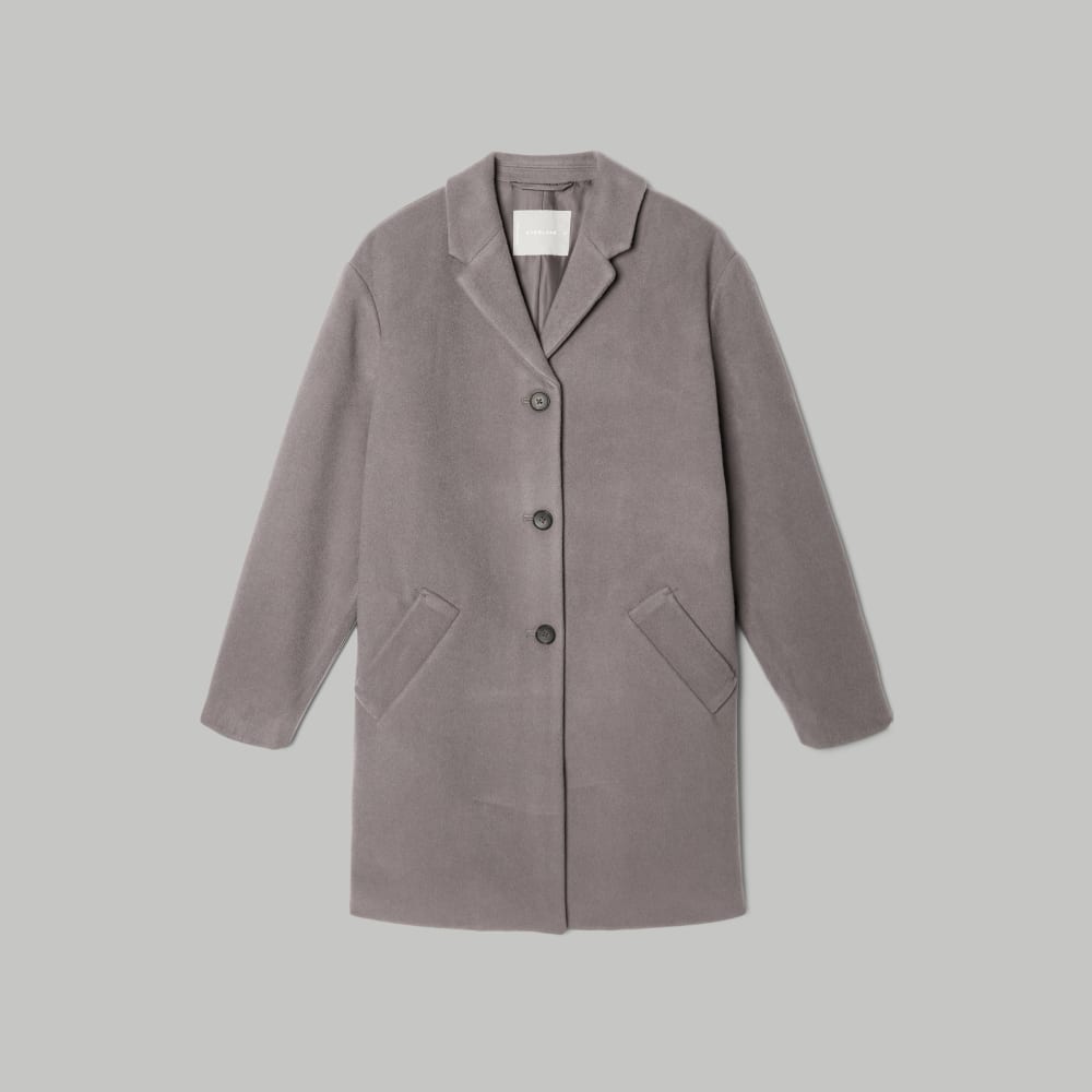 The Italian ReWool? Cocoon Coat | Taupe Grey